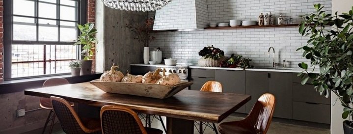 3 креативные идеи обеденных столов для вашей кухни