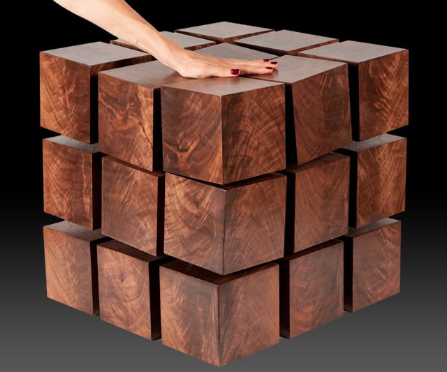 Кофейный столик "Кубик Рубик"